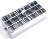 41015 United Pacific Peterbilt Heater Vent Large Chrome Plastic 710270410156