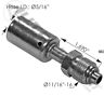 818.50700-0607 Automann Silver Swivel Ring Tube Ac Male Fitting