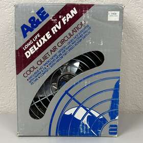 7436 A&e By Dometic All Metal Chrome Deluxe Rv Fan 12v 2-speed Switch Truck Van Boat