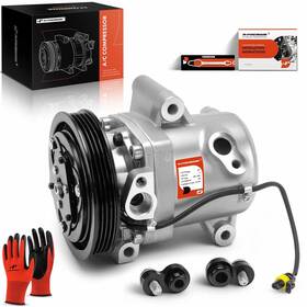 Apacc675 A-premium Air Conditioner Ac Compressor With Clutch Compatible Black