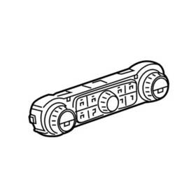 87840006 Acdelco Heater And Air Conditioning User Interface Control Jet Black