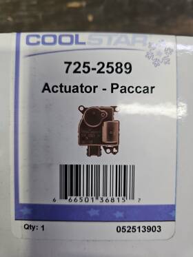 T6892001 Alltrux 725-2589 New Cool Star Actuator For Kenworth-peterbilt 12v