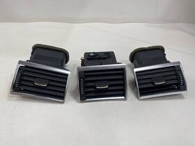 4e0820951 Audi Fits 2004 - 2010 A8 Front Dash Lh Rh Center A/c Air Vents Set Of 3 Oem