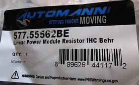 577.55562be Automann Linear Power Module Resistor Ihc Behr