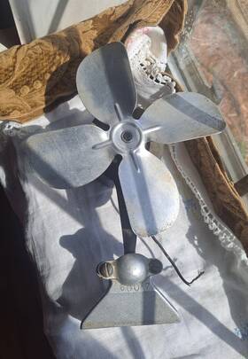 Sm1030-1 Baader Brown Dash Mount 9.5 Inch Fan Car Truck Tractor Boat Made In Usa 4blade 12dc 600-7 Vintage