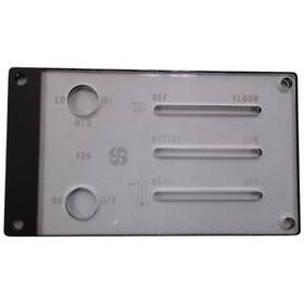 Dirks1153 Bestfit Peterbilt 359 Ac-heater Slider Hvac Control Plate With Clear Cover By