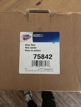 75842 Carquest Blower Motor