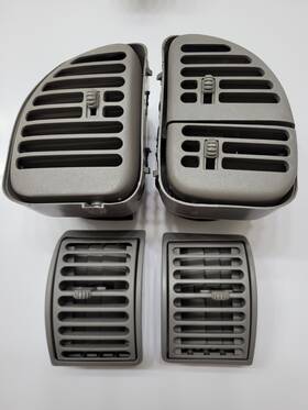 15029109 Chevrolet 1995-1999 Silverado Gmc Sierra Dash Bezel Air Vents Set - Grey