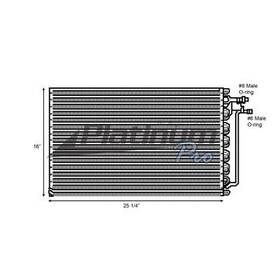 Hdh010160 Chevrolet Kodiak C60 Air Conditioner Condenser 3891415