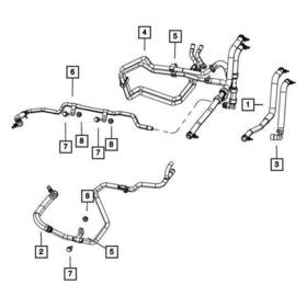 5058859ad Chrysler Oe Hvac Heater Hose