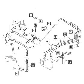 5124728aa Dodge Oe Hvac Heater Hose