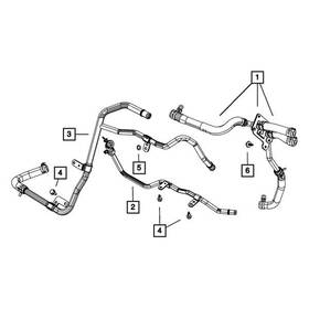 55038040aj Dodge Oe Hvac Heater Hose Assembly