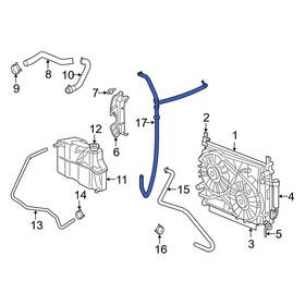 55038125aa Dodge Oe Hvac Heater Hose