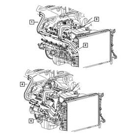 68188662aa Dodge Oe Hvac Heater Hose Assembly