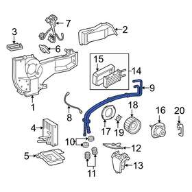 Bc2z18472ab Ford Oe Hvac Heater Hose