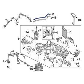 Bc3z18472g Ford Oe Hvac Heater Hose