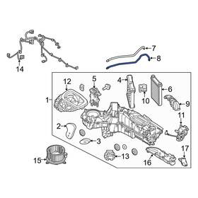 Bc3z18472j Ford Oe Hvac Heater Hose