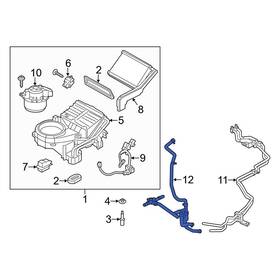 Ck4z18472kf Ford Oe Hvac Heater Hose