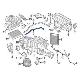 Fl3z18472c Ford Oe Hvac Heater Hose