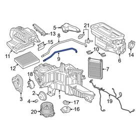 Fl3z18472e Ford Oe Hvac Heater Hose