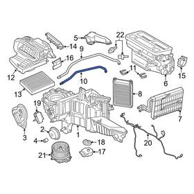Fl3z18663a Ford Oe Lower Hvac Heater Hose