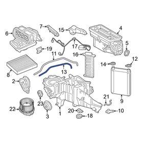 Hc3z18472b Ford Oe Hvac Heater Hose