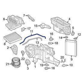 Hc3z18472cd Ford Oe Hvac Heater Hose