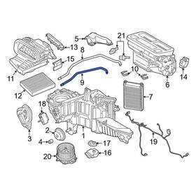 Hl3z18472f Ford Oe Hvac Heater Hose