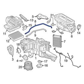 Jl3z18472ad Ford Oe Hvac Heater Hose