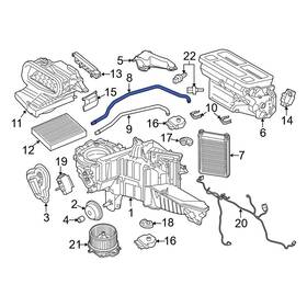 Jl3z18472cb Ford Oe Hvac Heater Hose