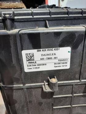 3387979 Freightliner 2162655 Cascadia 126 Heater Auxillary 2020