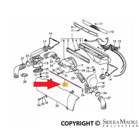 911-572-114-00 Genuine Porsche 911.572.114.00 Bowden Cable - 911 65-89 91157211400