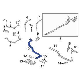 79116s0xa00 Honda Oe Hvac Heater Hose