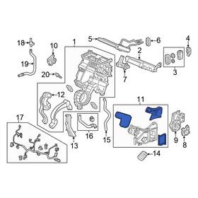 79205tg7a41 Honda Oe Cabin Air Intake Duct