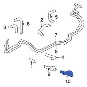 79722s3va00 Honda Oe Hvac Heater Hose