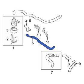 92410ey00a Infiniti Oe Hvac Heater Hose
