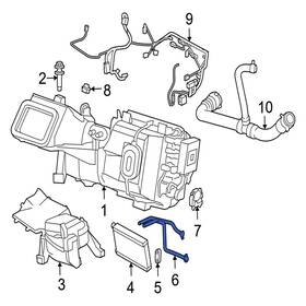 Jaguar Oe C2c27711 Hvac Heater Hose