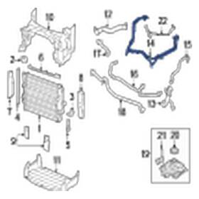 C2z29963 Jaguar Oe Hvac Heater Hose