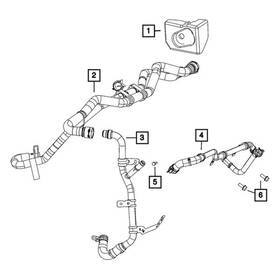 68381446ac Jeep Oe Hvac Heater Hose Assembly