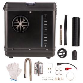 230639 Kac Diesel Air Heater 5kw 12v Fit For Rv Campers Black Temperature Timing Lcd Switch
