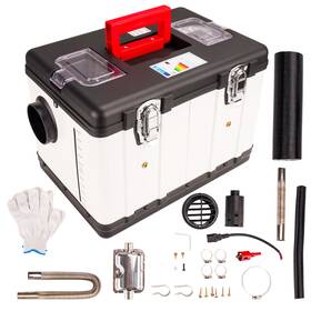 231629 Kac Diesel Air Heater White For Cars Trucks 5kw 12v Rv With Lcd Switch Remote Control
