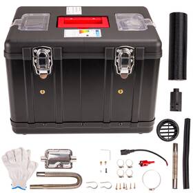 Hes291661 Kac 5kw 12v Diesel Air Heater For Rv Campers Black Temperature Timing With Lcd Switch
