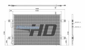 Hdh010802 Keystone Freightliner Cascadia Air Conditioner Condenser 3255020