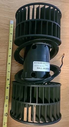 2809-541-148 Kysor 275192 Blower Motor - 12v Dual Shaft With Cage Ball Bearing