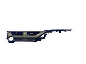 55670-76090 Lexus 2019-2022 Ux200 Front Center Dash Ac Heat Hvac Air Vent With Trim Panel Black