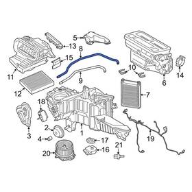 Jl1z18472c Lincoln Oe Hvac Heater Hose