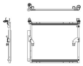 203579 Map Aluminum A/c Condenser Direct Fit