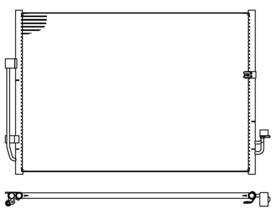 203774 Map Aluminum A/c Condenser Direct Fit