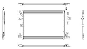 203802 Map A/c Condenser Fits 2006-2014 Volvo Xc90 A/t