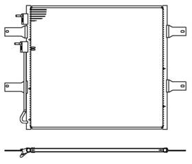 203855 Map Aluminum A/c Condenser Direct Fit